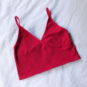 Pacsun Ribbed Red Tank Top